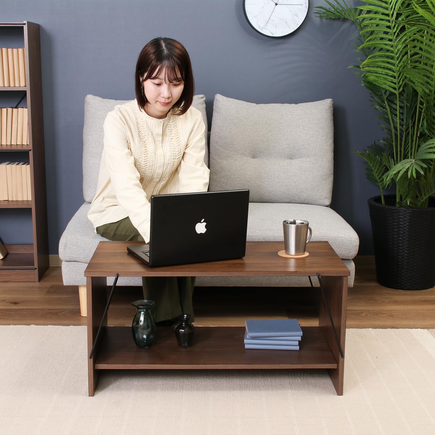 Amazon.co.jp: 不二貿易 ワイヤーテーブル 幅80×奥行42×高さ40cm
