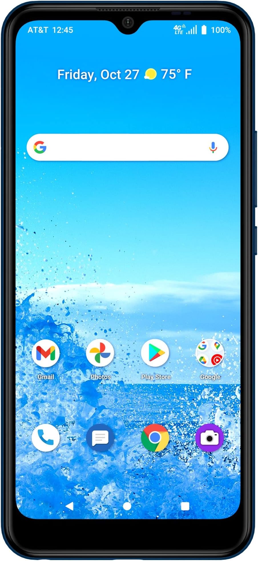 AT&T Motivate 2, 32GB, Maritime Blue - 4G LTE Prepaid Smartphone - Carrier Locked to AT&T