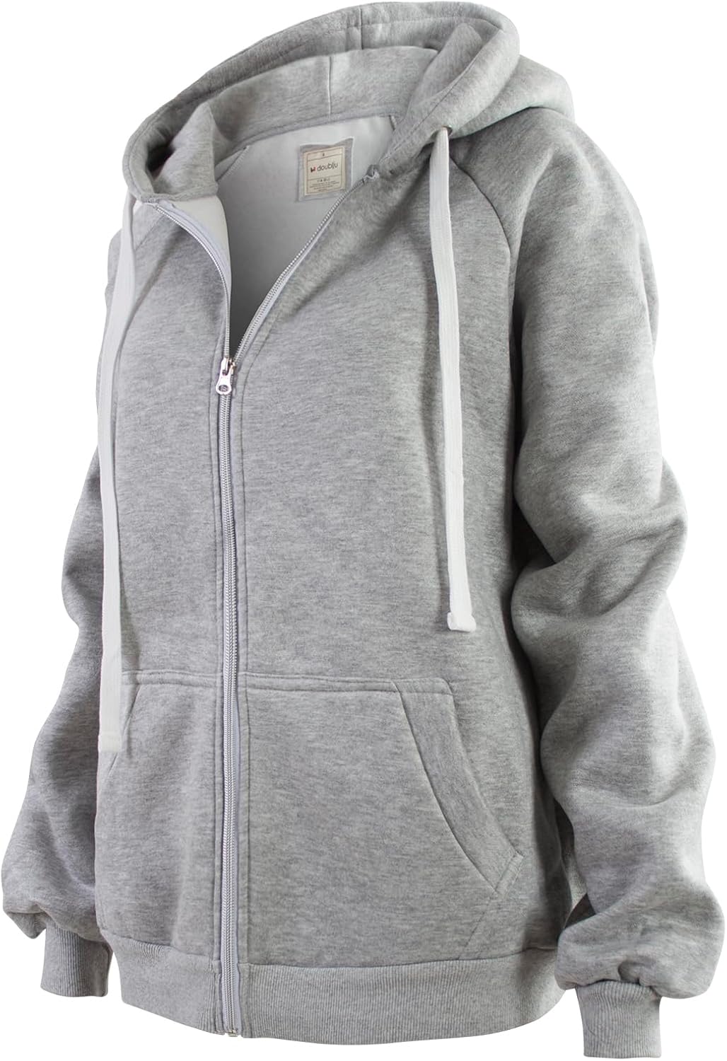 DOUBLJU Womens Full Zip Up Hoodies Long Sleeve Fall Outfits Oversized Sweatshirt - Image 4