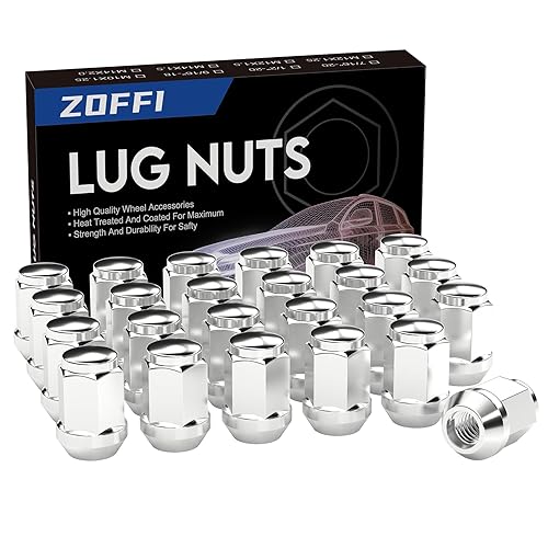 ZOFFI Tuercas de llanta M14x1.5, 24 piezas de repuesto para Jeep Grand Cherokee 2011-2018 Buik Enclave 1999-2020 Cadillac Escalade - Tuercas sólidas