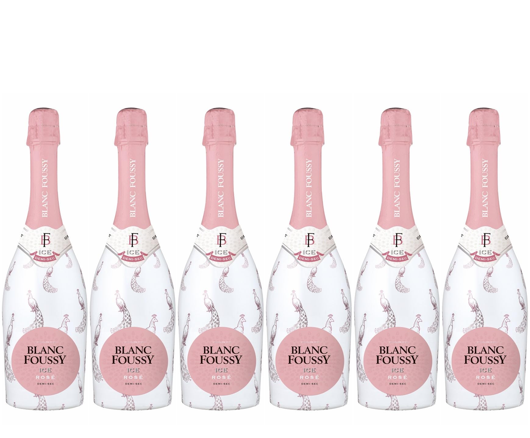 Blanc Foussy - Vin Effervescent Ice Rosé Demi-Sec (6 x 0,75 L)