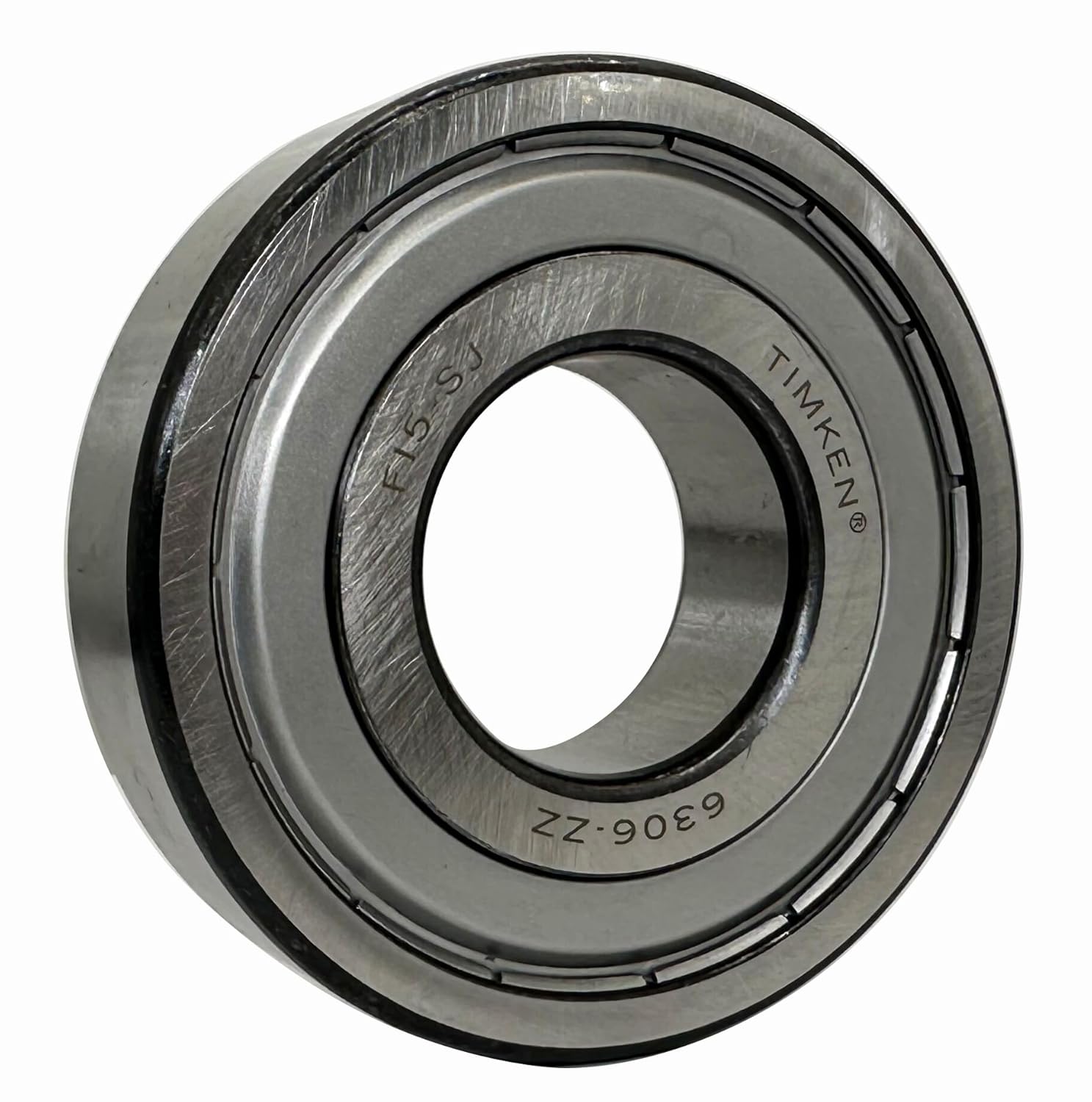 TIMKEN 6306-ZZ, 2 Pcs,Double Metal Seal Bearings 30x72x19mm, Pre-Lubricated and Stable Performance and Cost Effective, Deep Groove Ball Bearings.
