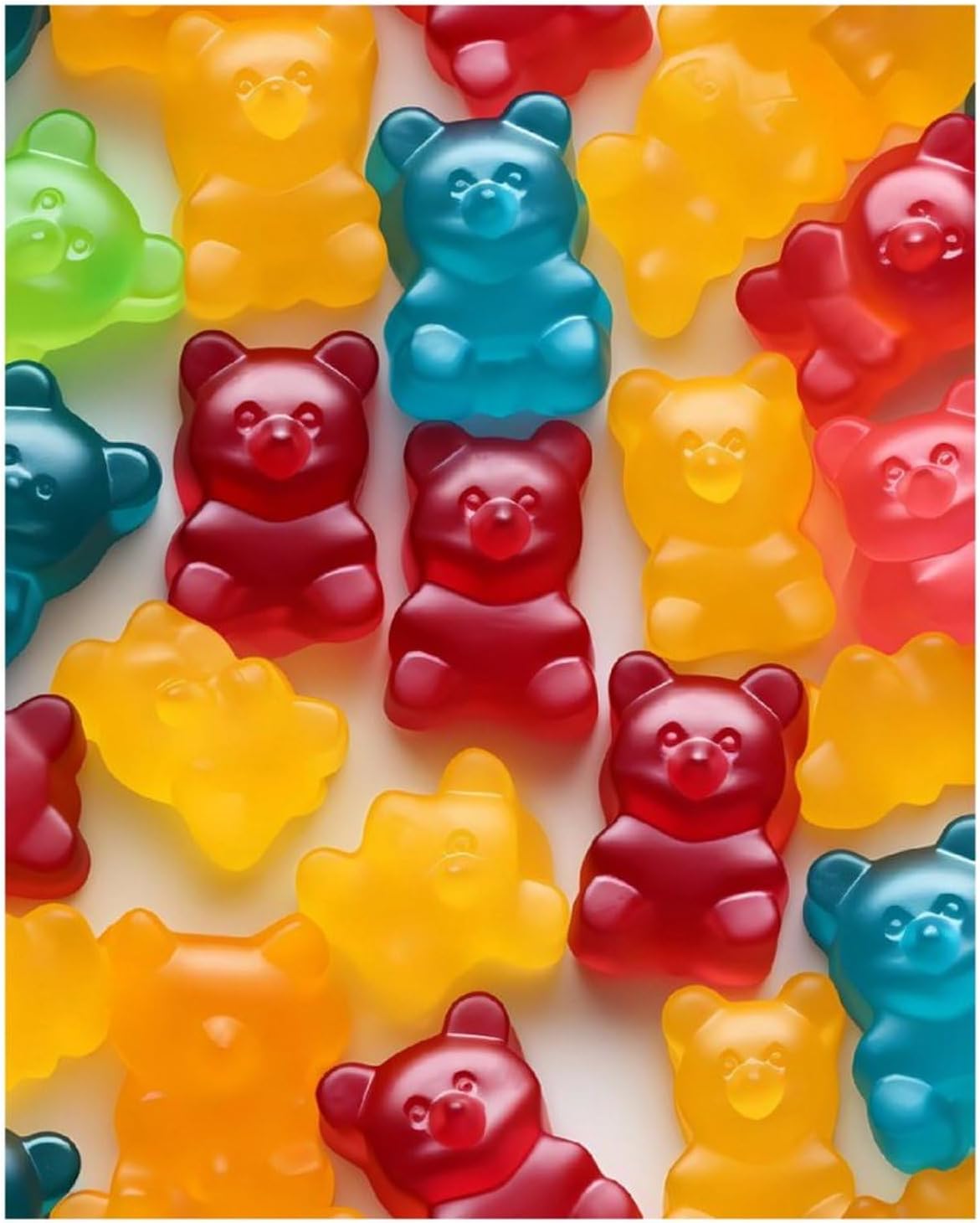 Gummy Bears Candies Custom Diamond Art Kits for Adults Round Full Drill Picture for Home Decoration