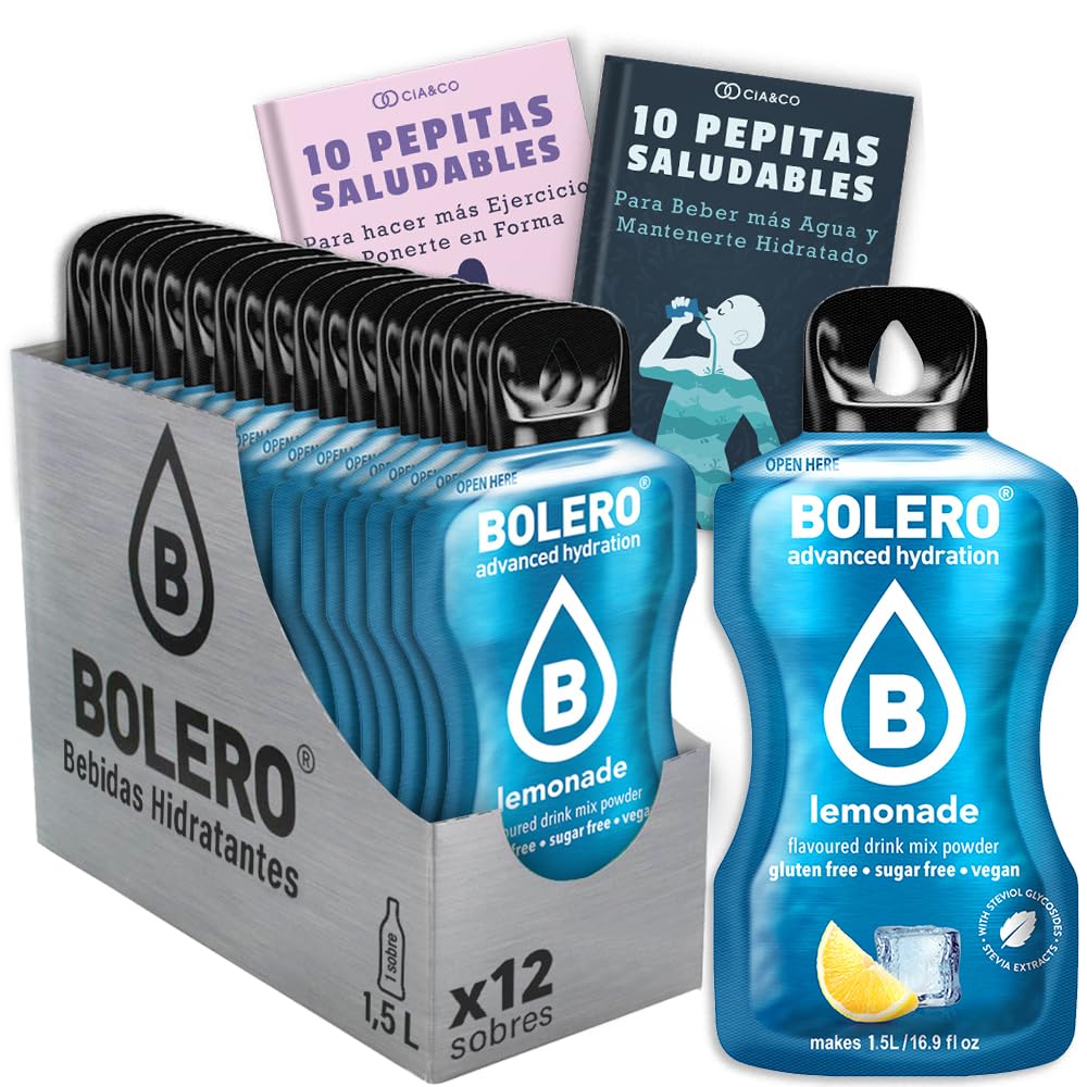 24 x Bebida Bolero COLA Hidratante Sin Azucar (24x9 grs) + 30 Pepitas Saludables para una vida más sana by Cia&Co — view 245