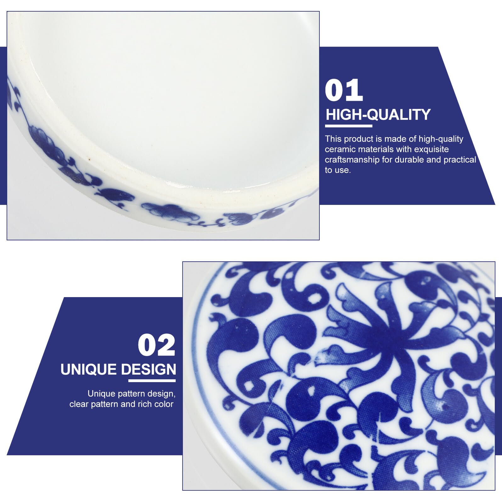Palette en Céramique pour Aquarelle, Mélangeur de Couleurs 3 Pouces