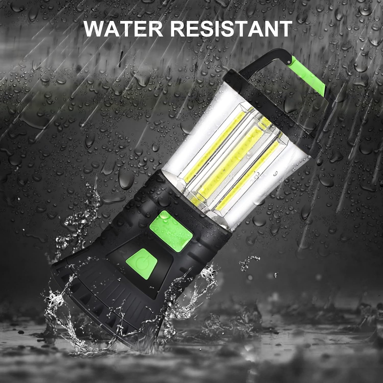 Camping Lantern Rechargeable, 2000LM LED Camping Lights with 3 Light Modes, COB Lightweight Camp Lamp Phone Charger Portable Waterproof Lantern Flashlight for Power Outages Hurricane Emergency Hiking - - 