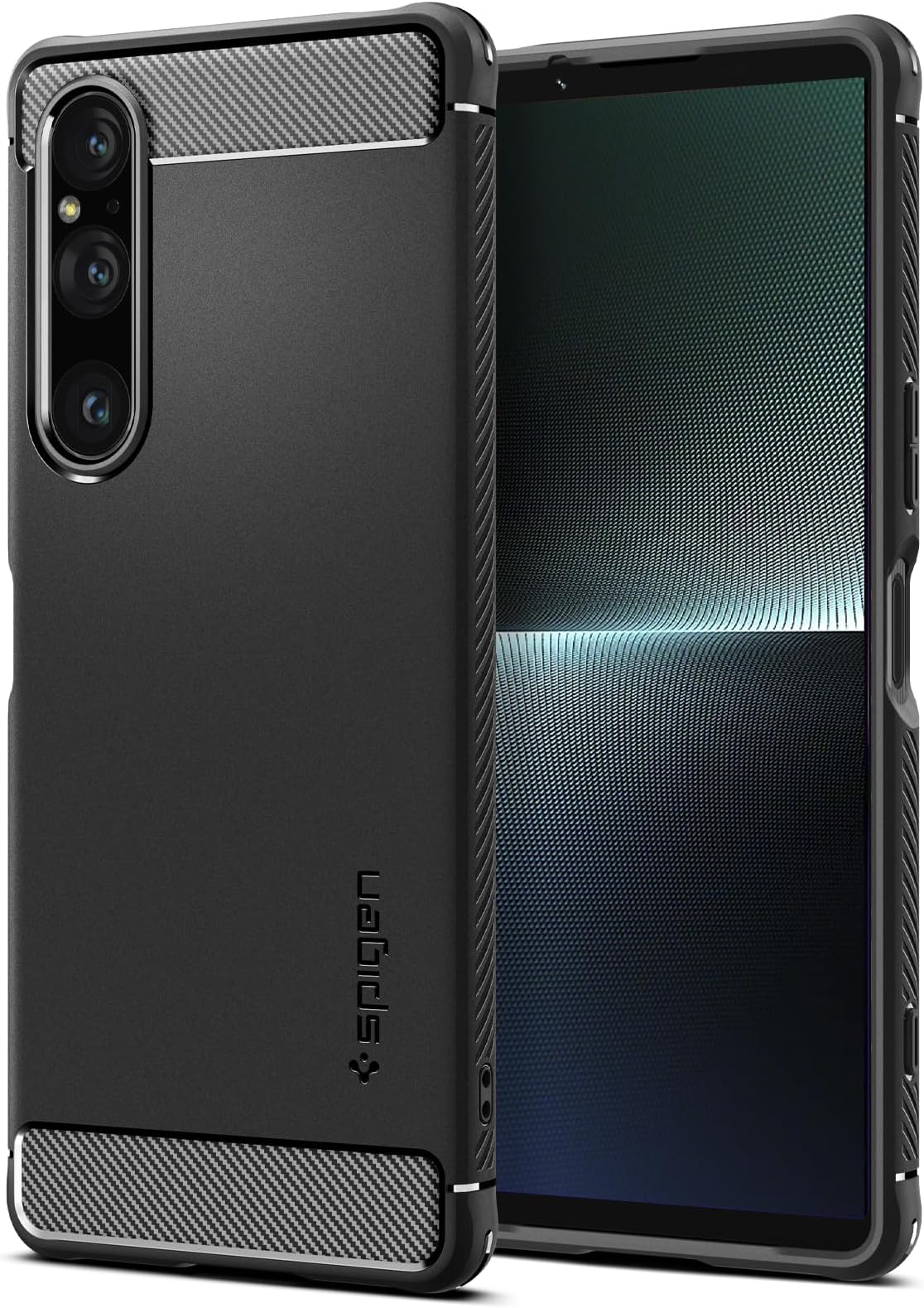 Spigen Rugged Armor Designed for Xperia 1 V Case (2023) - Matte Black