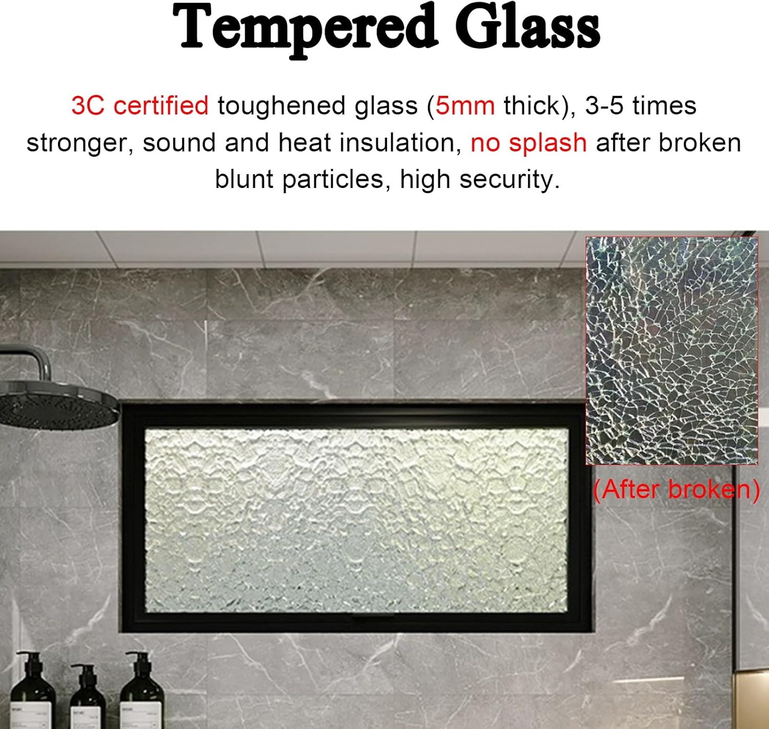 360° Rotating Replacement Windows, Household Basement Window with Tempered Glass and Lockable Handle, Rectangle Shed Windows for Chicken Coop/Garages(42x34in/107x86cm)