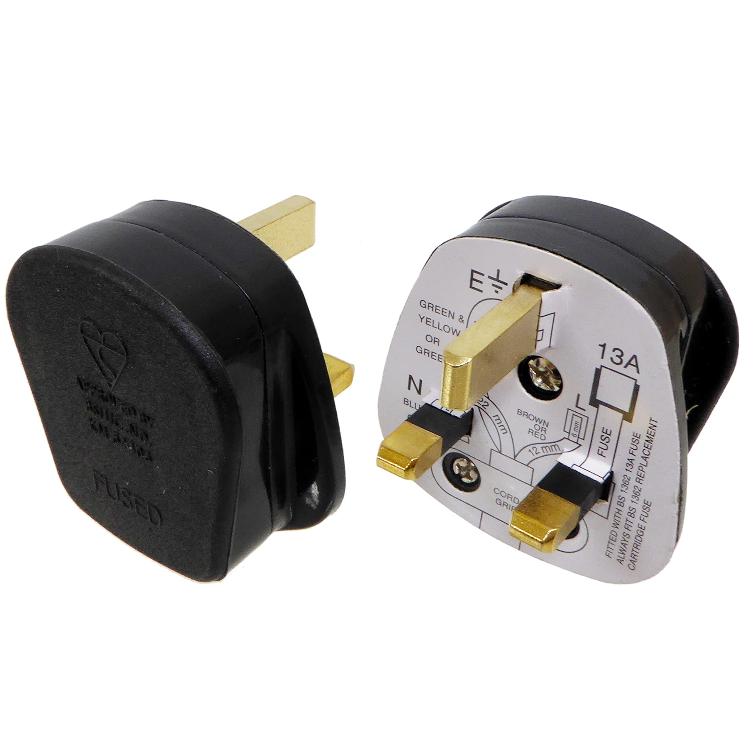 Presa da 13 Amp con presa a 3 pin tipo G con presa per cavo BS1363 CE UKCA (2 Presa da 13 Amp con presa a 3 pin tipo G con presa per cavo BS1363 CE UKCA (2