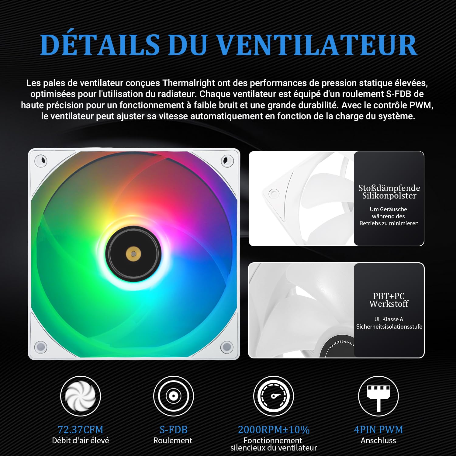 Thermalright Frozen Night 360 WHITE ARGB wodny system chłodzenia procesora 360 z 3 podwójnymi wentylatorami 120 mm PWM, S-FDB V2, pasuje do AMD/AM4, Intel LGA 1700/1150/1151/1200/2011/2066