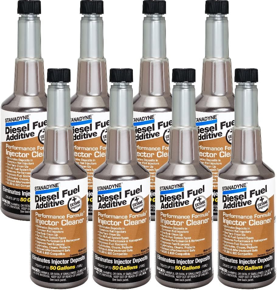 Performance Formula Diesel Injector Cleaner by Stanadyne - 8 Pack of Pint (16oz) Bottles | Stanadyne # 43564