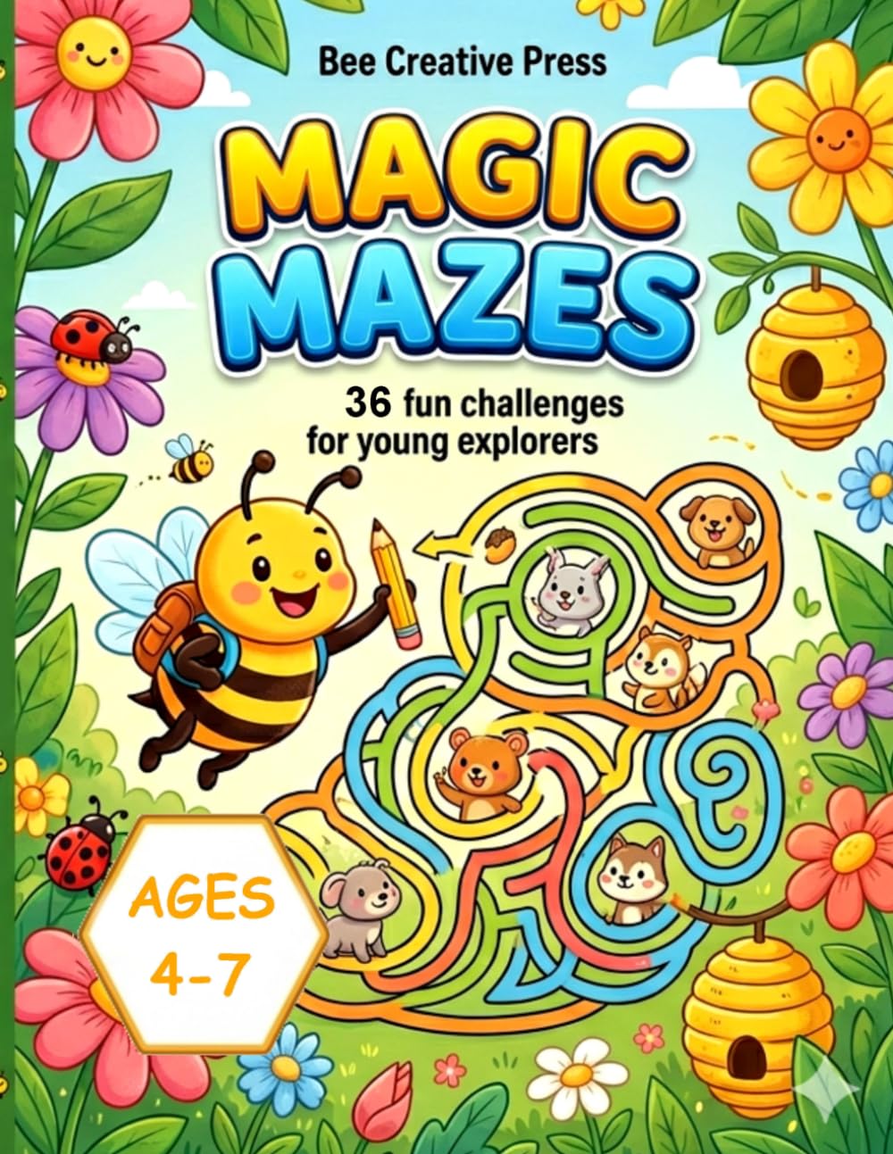 Amazing Magical Mazes for Kids Ages 4-7: 36 Exciting Maze Puzzles for Kids Ages 4-7: Fun Activity Book to Improve Logic, Focus, and Fine Motor Skills