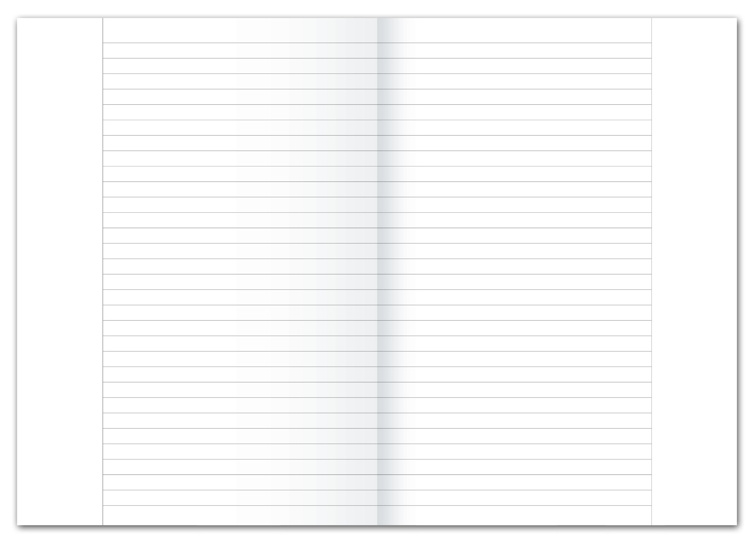 Ursus 608471010 papier kancerski falcowany A3 na A4, w linie z krawędzią, 250 BG, 70 g/m2, 9 mm