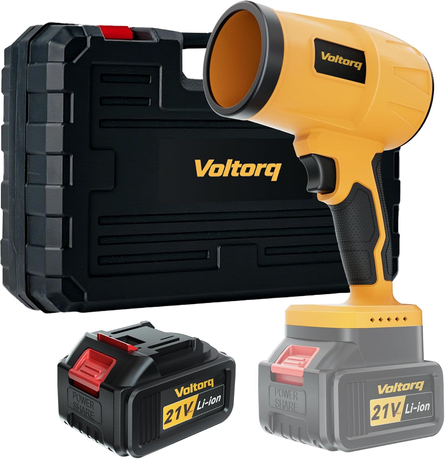 Leaf Blower Cordless, 500CFM Electric Leaf Blowers with One Battery