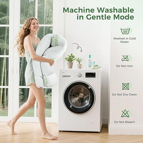 Miniatura 8 de HYLEORY Cubrecolchón tamaño King Cubrecolchón de bambú y viscosa, funda de colchón suave y esponjosa con bolsillo de 8 a 21 pulgadas de