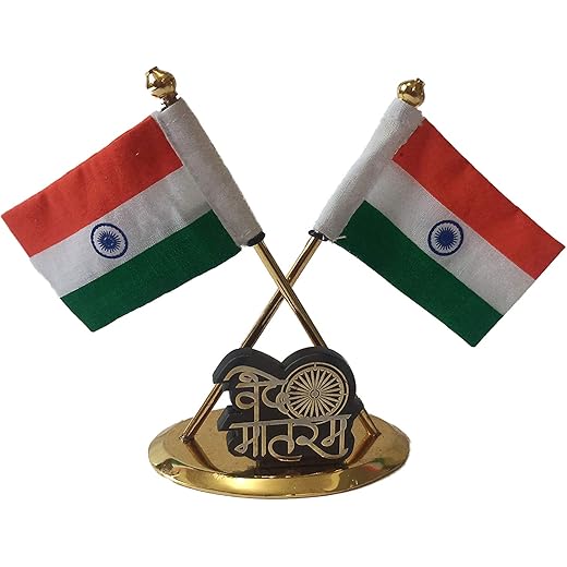 Chamunda Indian Flag Vande Matram for Car Dashboard