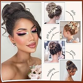 SOFEIYAN Claw Clip Messy Bun Hair Piece Wavy Curly Hair Bun Clip in Claw Chignon Ponytail Hairpieces Synthetic Tousled Updo Hair Extensions Scrunchie Hairpiece for Women, Darkest Brown Tend to Black