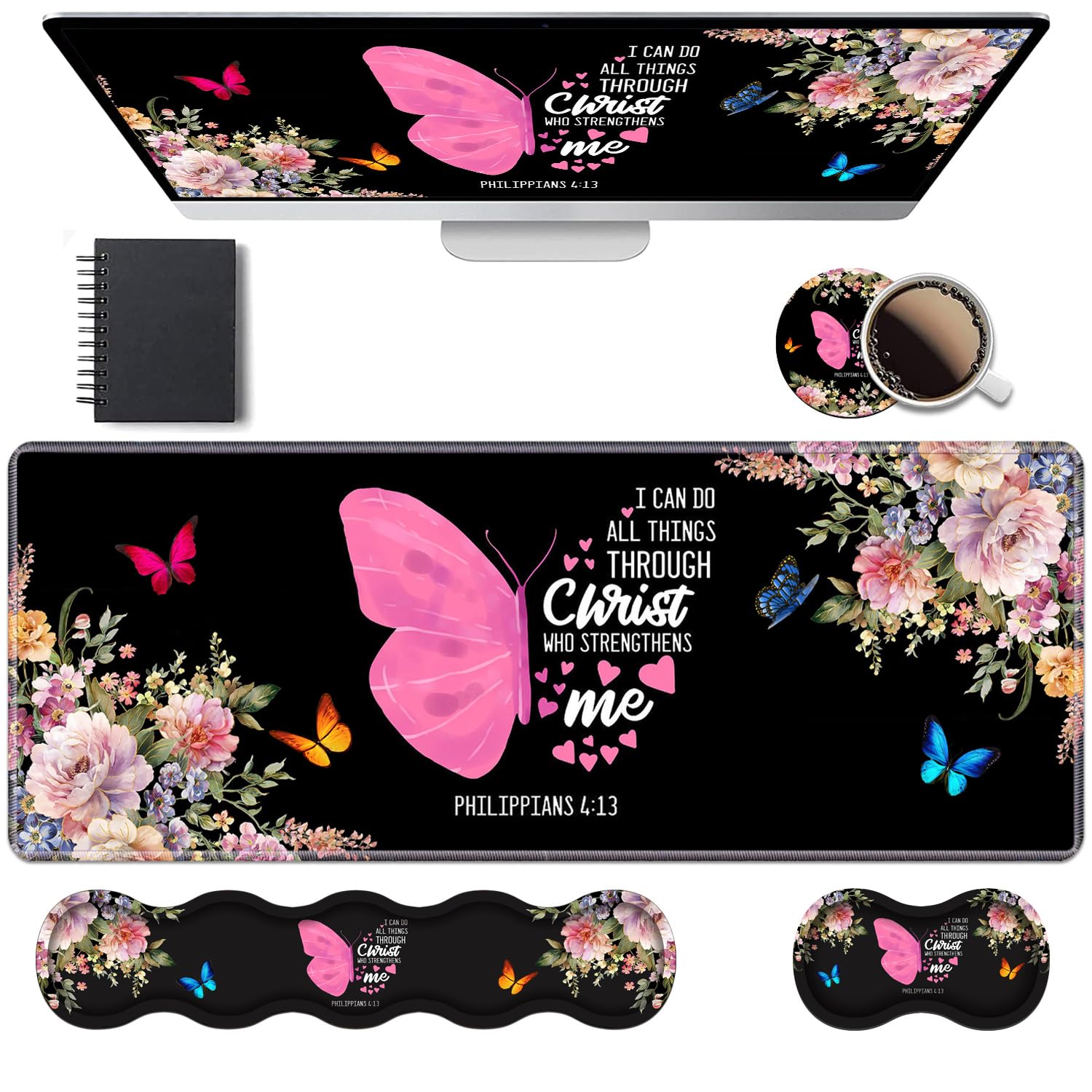 Ergonomic Keyboard Wrist Rest & Mouse Pad Wrist Rest Set, 31.5