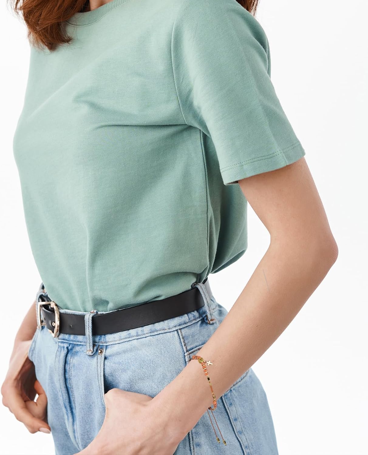 Christian Gifts for Women, Natural stone Bracelet, Religious Gift for Woman, Christian Gifts, Inspirational Gift for Women, Golden Cross Bracelet - Image 4