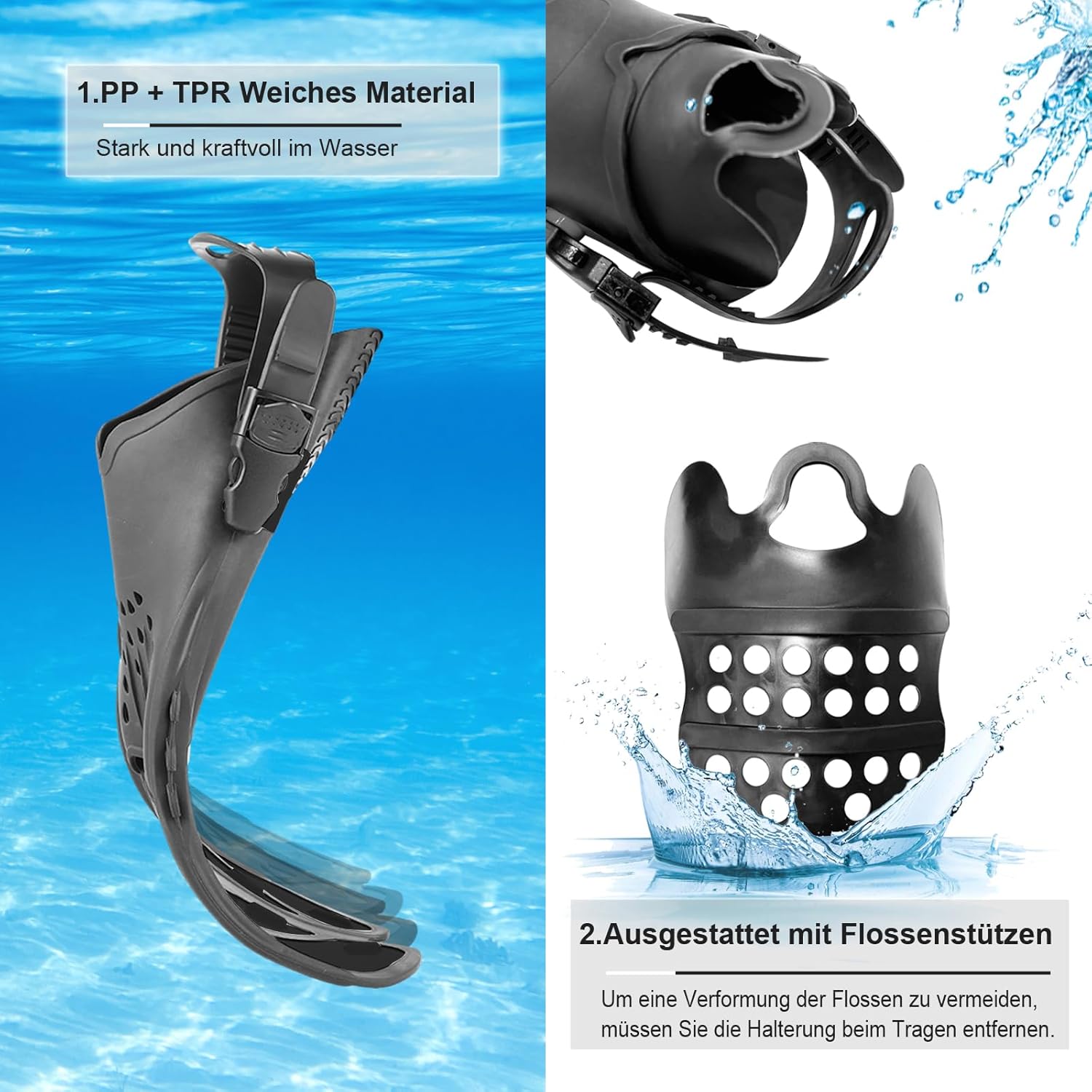 Úszófin teljes nézete