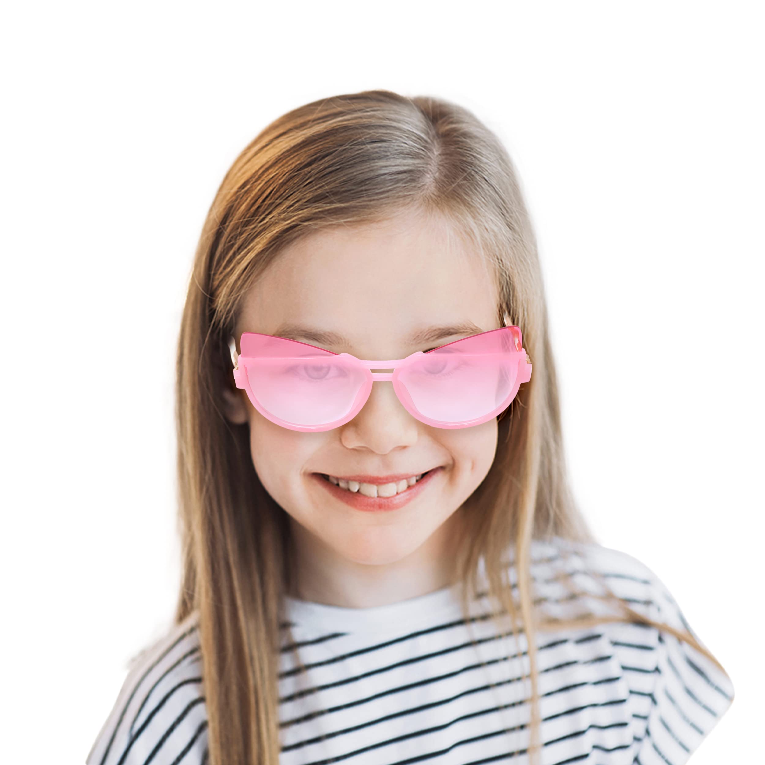 SPIKY Kids Sunglasses for Girls and Boys Pink Frame Pink Lense UV protection Cat-eye Sunglasses 3