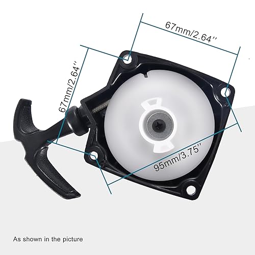 Miniatura 10 de GOOFIT Arrancador de tracción para motor de 2 tiempos, 33 cc, 43 cc, 47 cc, 49 cc, para cuatriciciclos pequeños, motos de cross