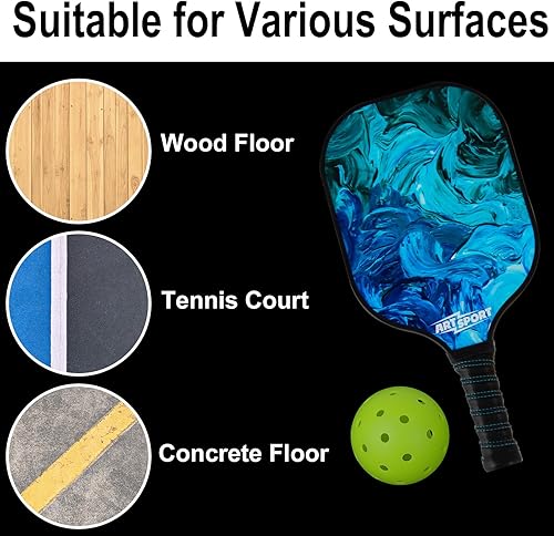 Miniatura 7 de Muka Paquete de 10 bolas de pickleball con bolsa de cordón, bolas de pickleball de 40 agujeros para exteriores