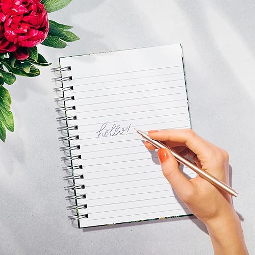 Miniatura 6 de Designer Greetings, Designer Papers - Diario de tapa flexible con banda elástica, diseño de gemas holográficas, 320 páginas (6 x 8.25 pulgadas),