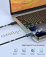 Vista 5 de Cargador Tipo C de Carga Rápida, Paquete de 2 Cargadores USB C Súper Rápidos de 25 W con Cable USB C de 6 Pies Compatible con Samsung Galaxy S24