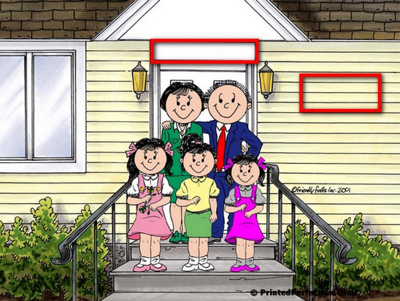 Personalized Family Home, Couple - Three Girls Drink Set of 4 Coasters - Great Gift!