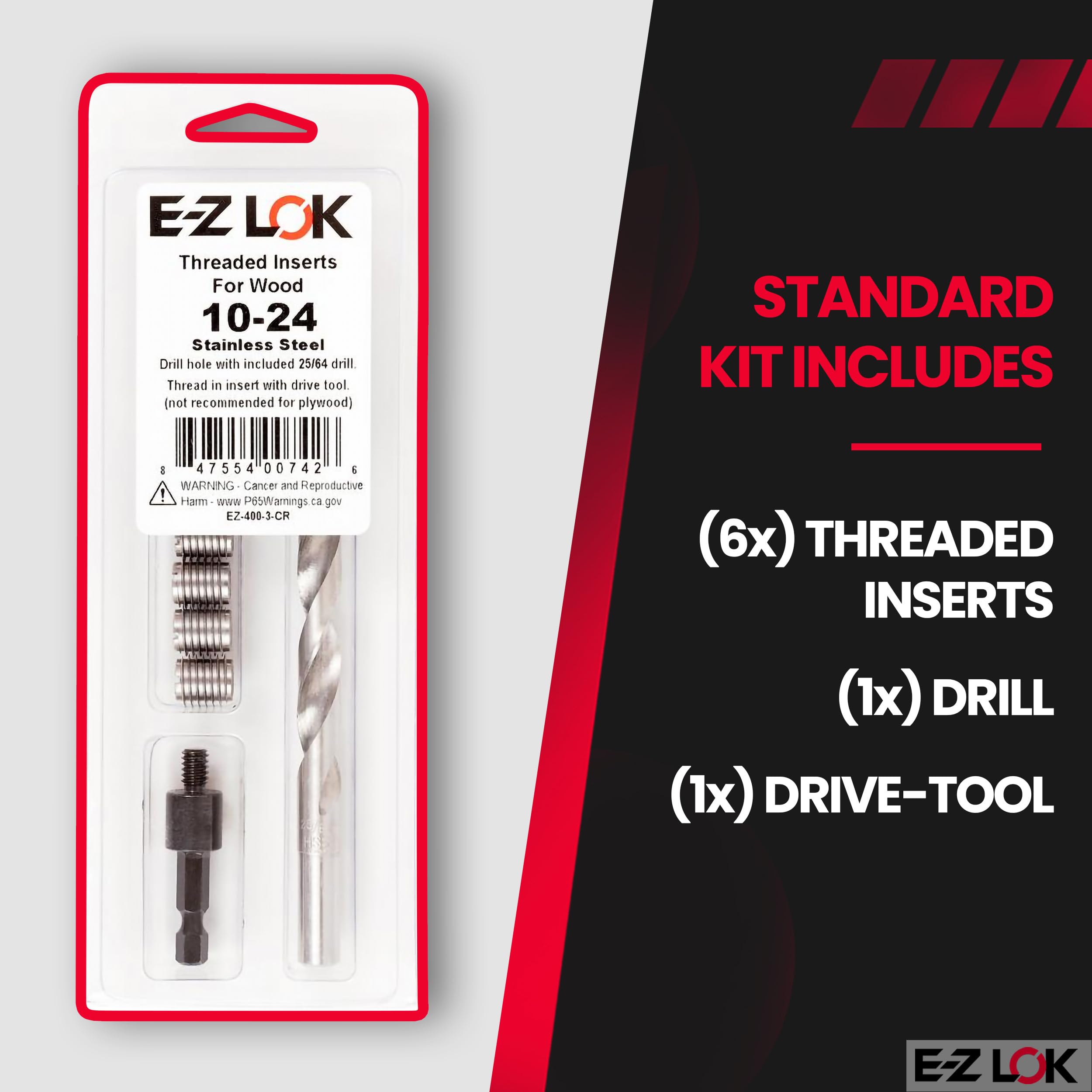E-Z LOK Thread Repair Kit - Fix Damaged Threads -3 E-Z LOK Thread Repair Kit - Fix Damaged Threads -3
