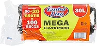 Ni-SHEN Saco Lixo Embalixo Mega Econômico 30 Litros Pacote De 100 Unidades