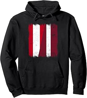 Austria Latvia Half Flag Austrian Latvian Heritage Pullover Hoodie