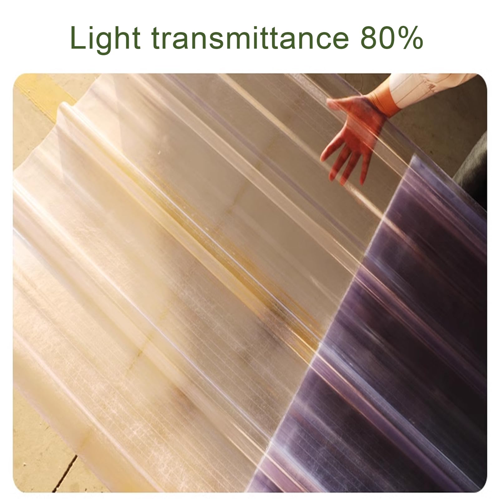 Pannello Tetto Trasparente In Fibra Di Vetro | 2.2mm Spessore | Ondulato Antipioggia | UV Resistente | 0.9x1.5m - Foto 9