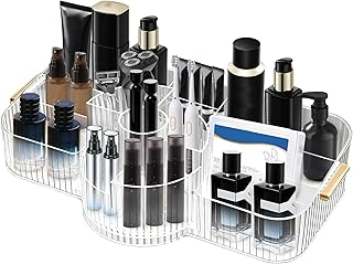 Organizador de maquillaje giratorio para toca...