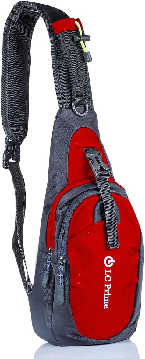 LC Prime Sling Bag Chest Shoulder Unbalance Gym Fanny Backpack Sack Satchel Outdoor Bike