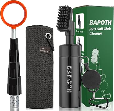 SPEENSUN 15FT Golf Ball Retriever and Golf Club Cleaner Bundle Items