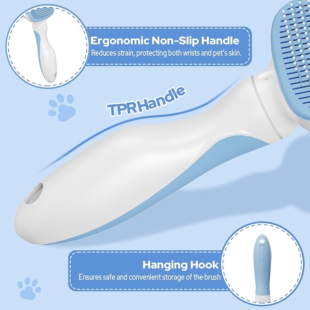 Foto 3 de 8 de Zivacate Cepillo para Perros y Gatos, Limpieza con un Clic