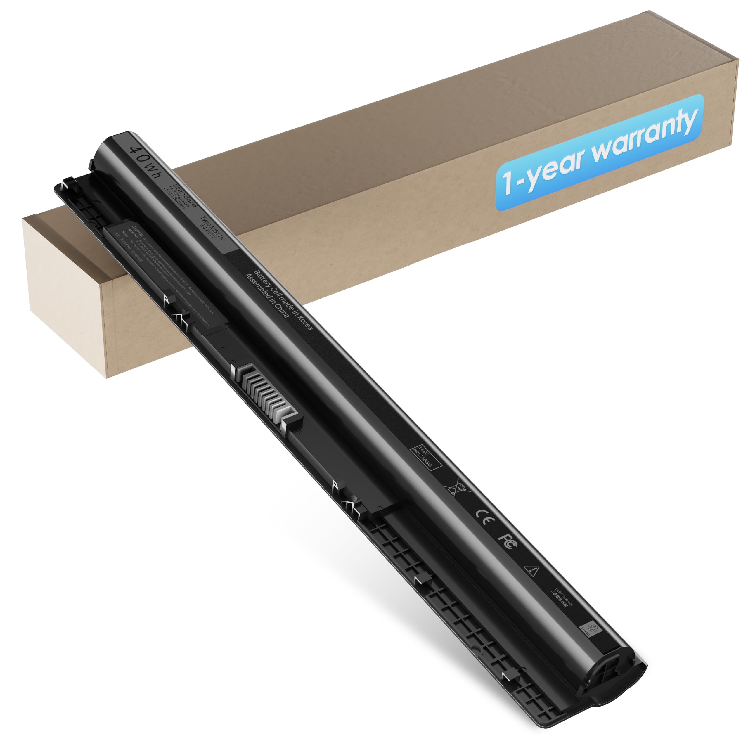 40Wh M5Y1K 14.8V Battery for Dell Inspiron 14 15 17 5000 3000 Series 5559 5558 5566 3551 3451 3558 3552 i3558 3567 5755 5756 5458 5759 5758 5759 VN3N0 HD4J0 GXVJ3 P51F P63F P47F P52F 453-BBBQ P64G