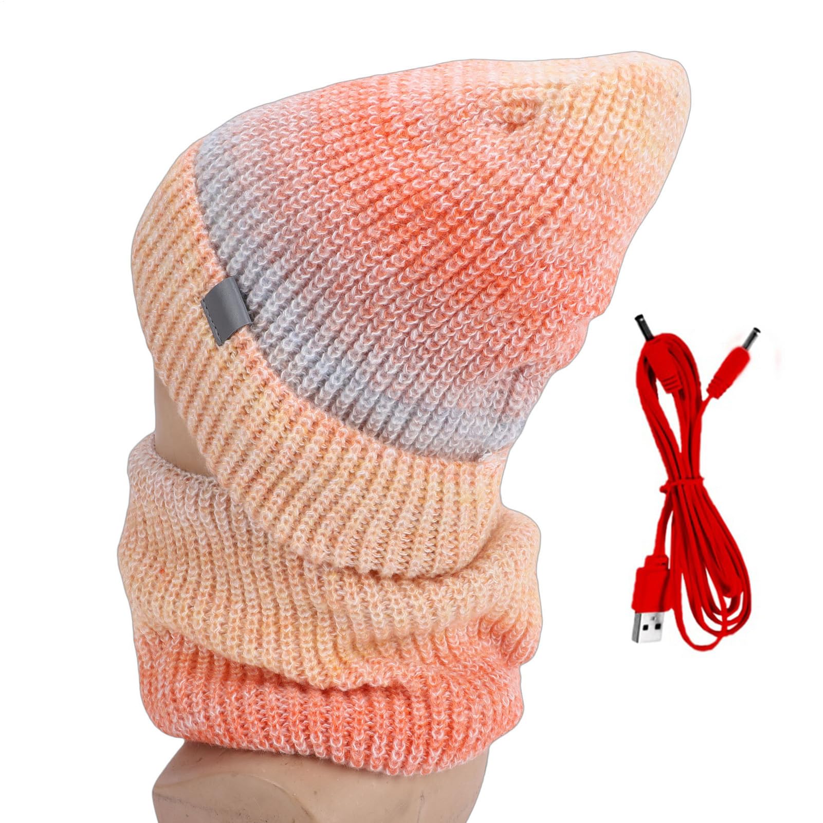 Ensemble chaud écharpe chauffante USB doublé polaire coupe-vent - 8