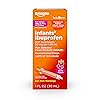 Amazon Basic Care Infants' Ibuprofen Oral Suspension Drops, 50 mg per 1.25 mL, Berry Flavor, For Minor Aches and Pains, Sore Throat, Headache Relief and More, 1 fl oz (Pack of 1)