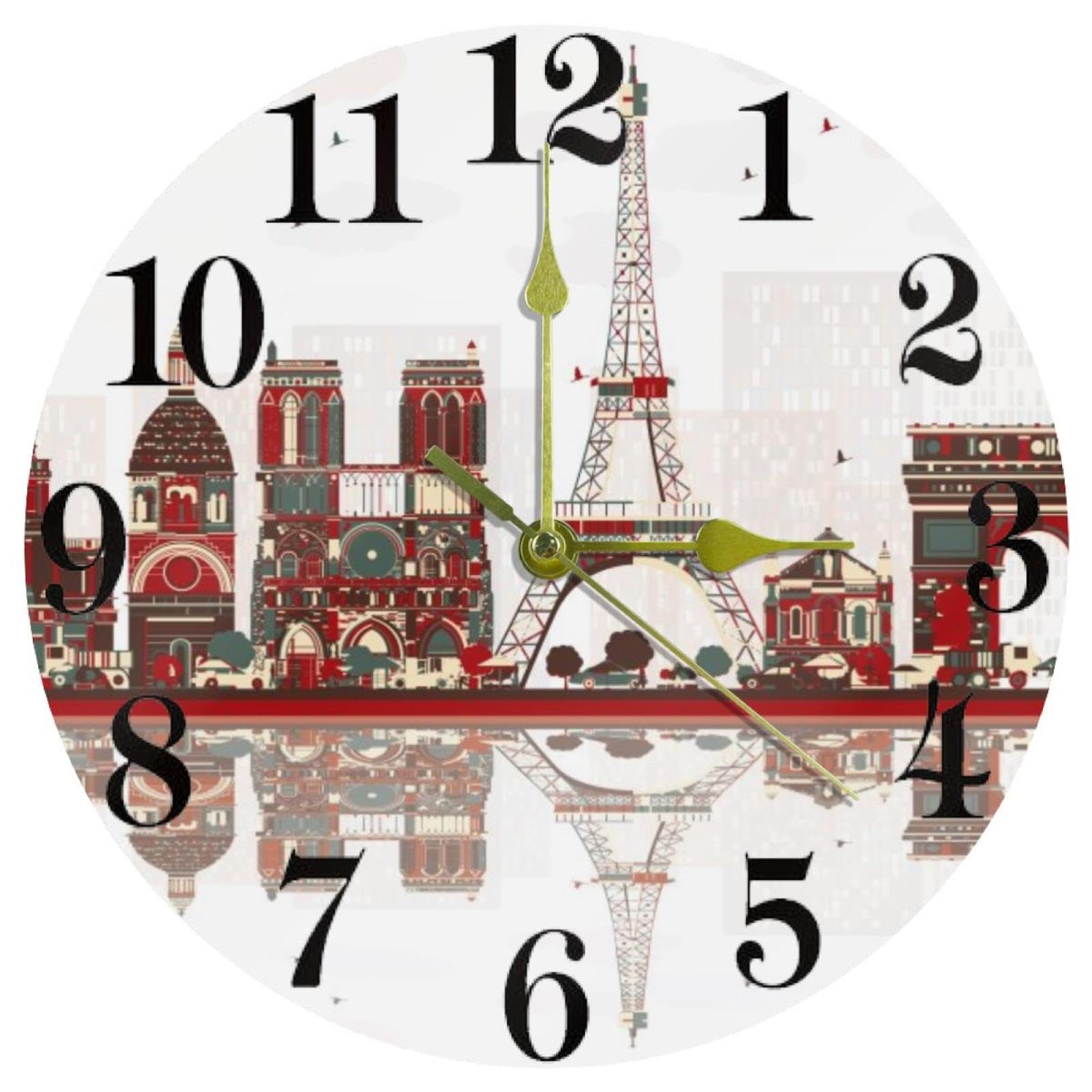 Horloge murale Paris silencieuse pour sublimer la décoration de votre cuisine