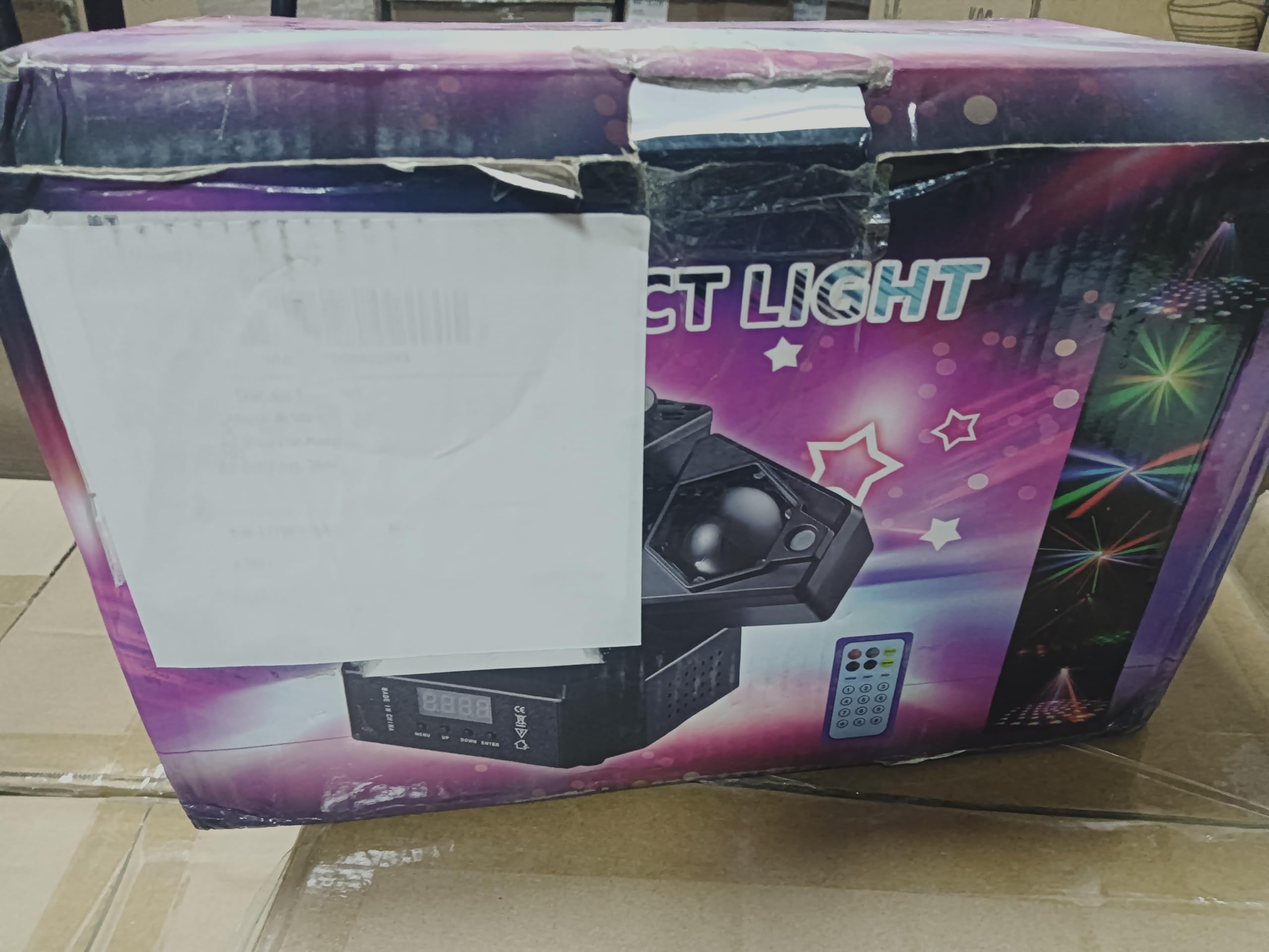 Disco PartyLicht, Disco Kugel Dj Light Sound Activated mit Fernbedienung Stage Strobe für Partys KTV Weihnachten Halloween Dekoration
