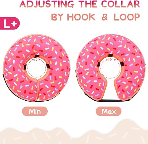 Miniatura 8 de Supet - Collar isabelino inflable para recuperación, posoperatorio, para perros pequeños, medianos y grandes