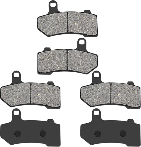 Miniatura 6 de Pastillas de freno delanteras y traseras de repuesto para HARLEY Road Glide 2008-2021/Street Glide 2008-2022/Road King 2008-2021/Ultra Classic