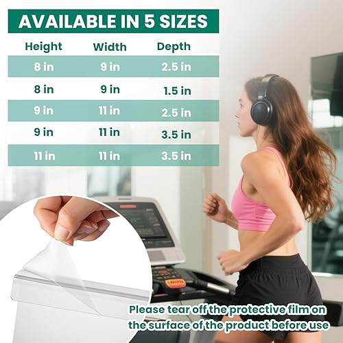 Miniatura 3 de Jetec Soporte universal para libros para cinta de correr, acrílico transparente, compatible con Kindle, tableta plana, Nook, lector electrónico,