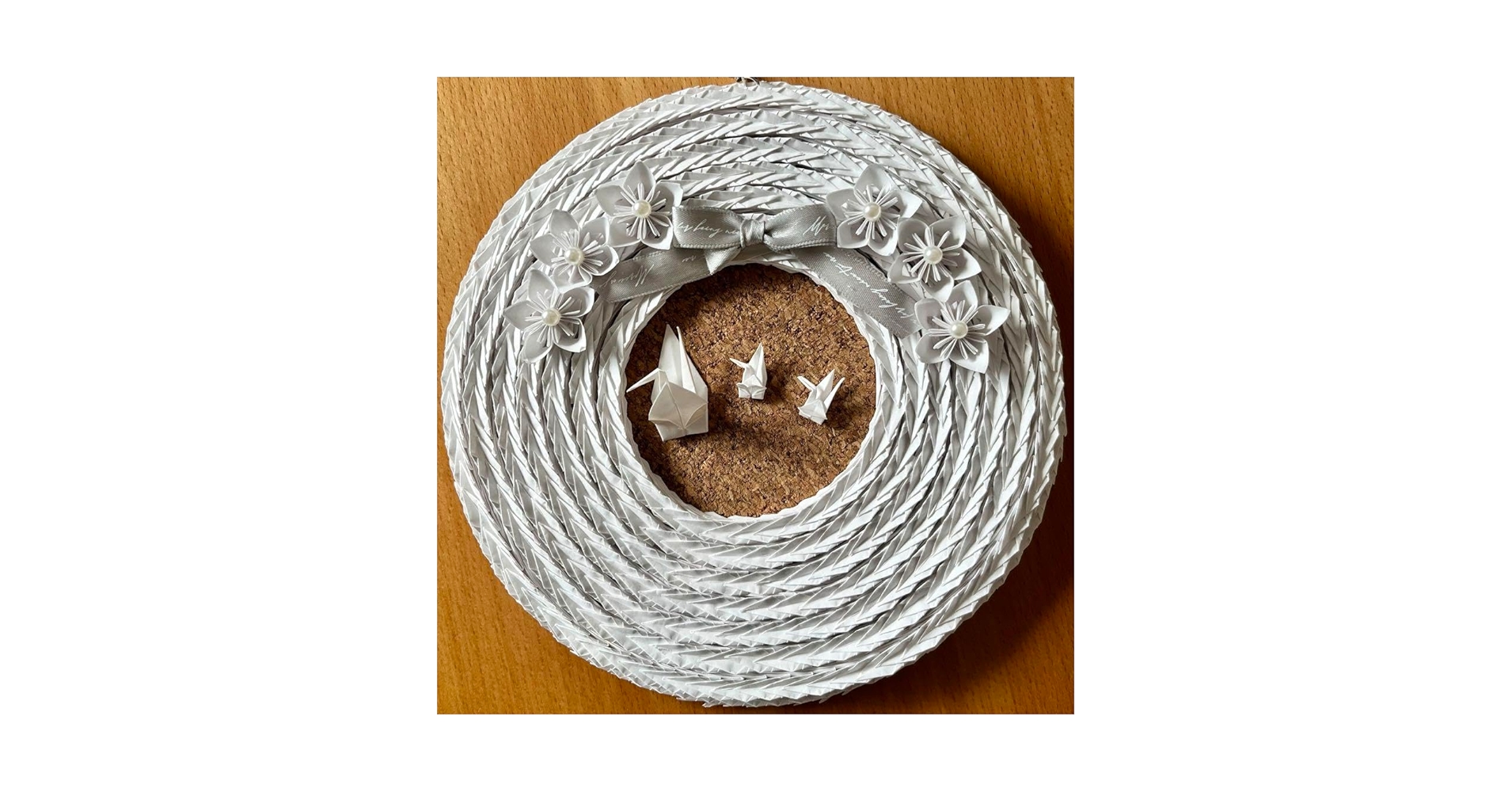 ミニ千羽鶴 リース ミニ千羽鶴 リース