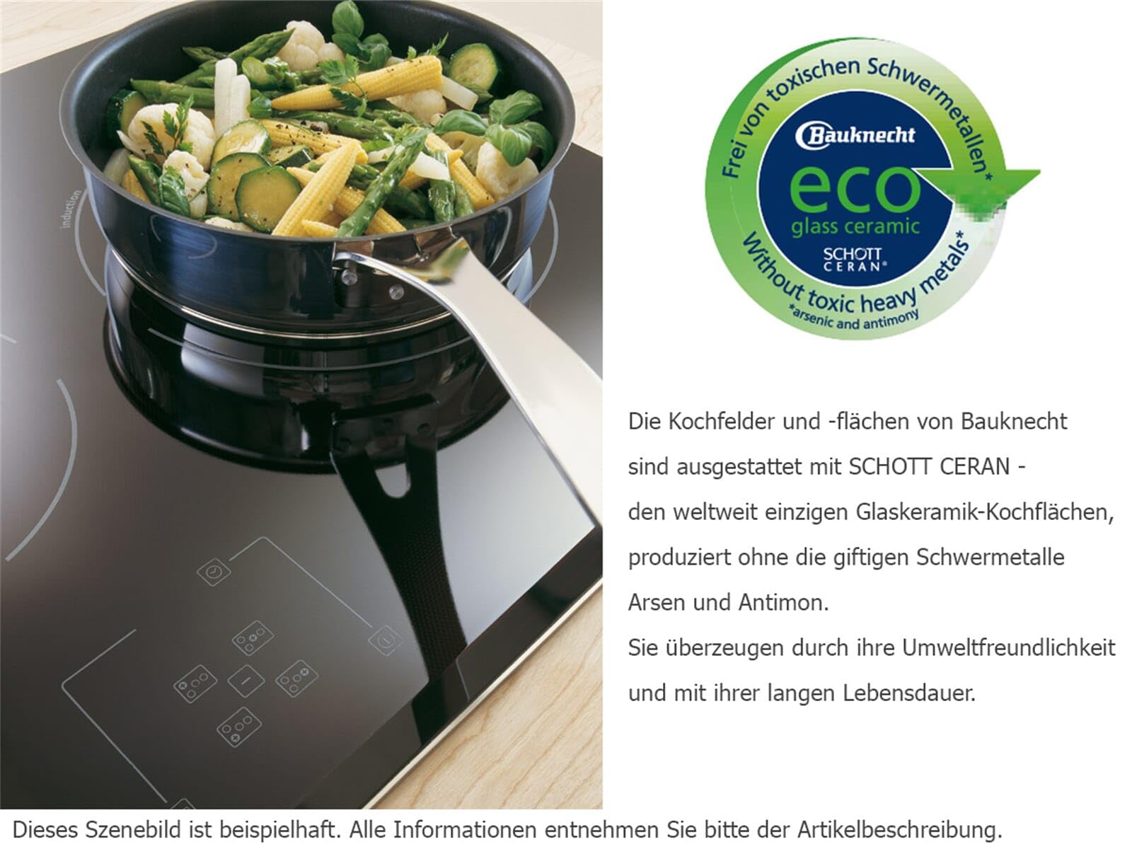 Bauknecht ctar 8640 en cristal de cerámica quemador Cocina Autark Koch Interfaz de 60 cm