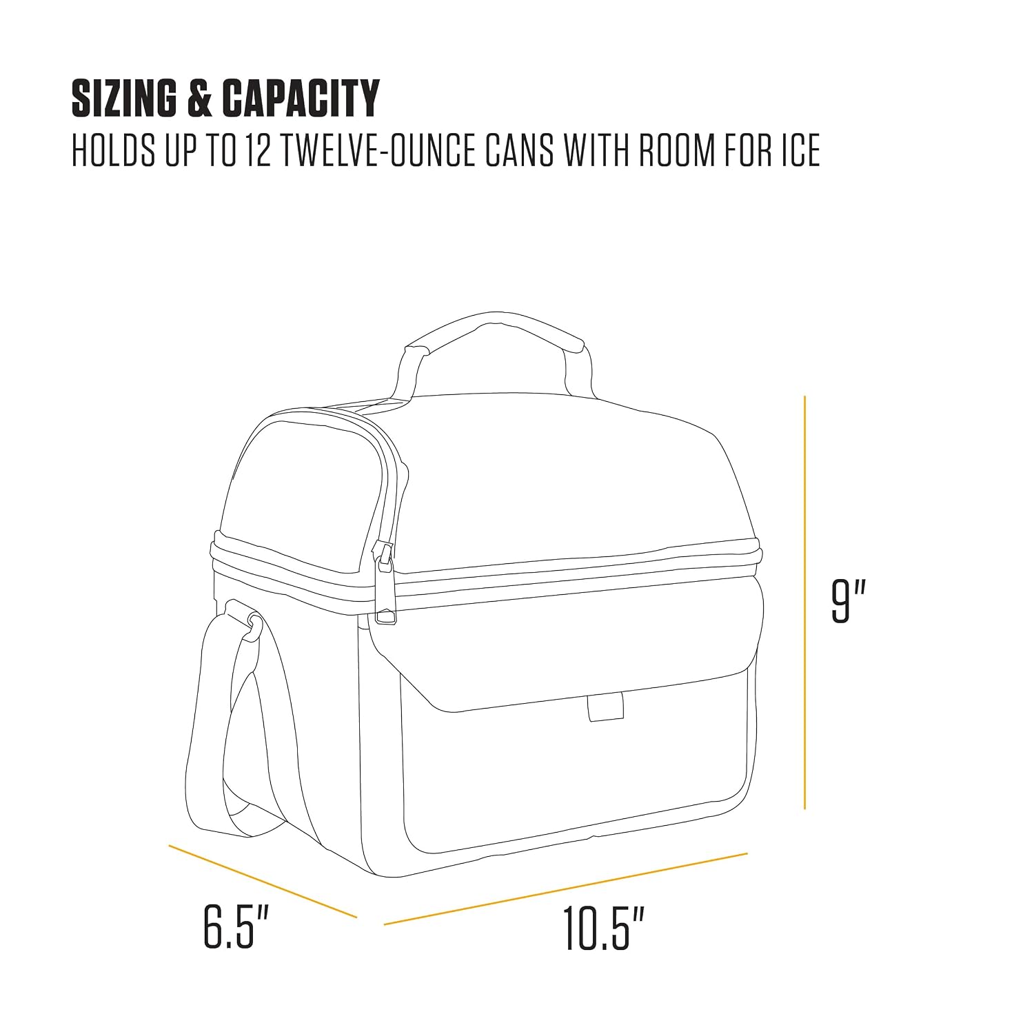 Carhartt 12 Can Insulated Lunch Box – Durable 2-Compartment Bag, Greenstone - Image 5