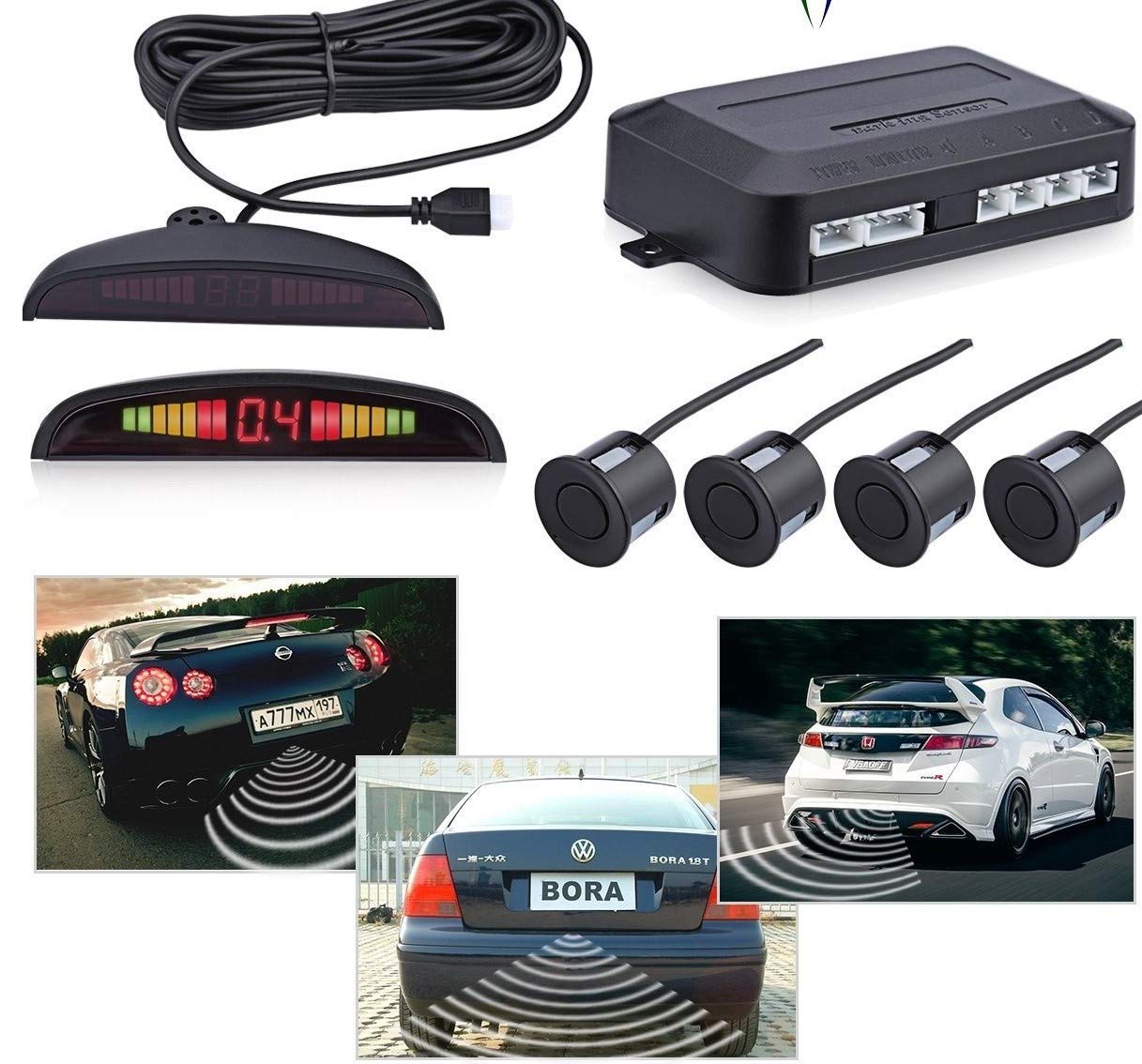 CLOUDSALE Black Reverse Car Parking Sensor for All Cars(Universal)-image-29